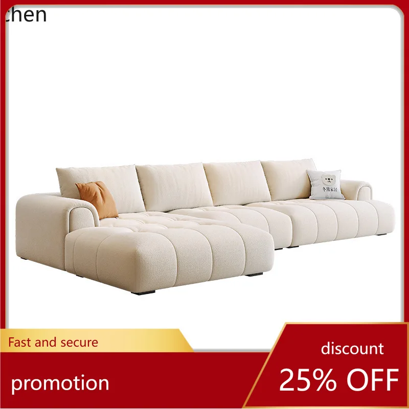 ZML Modern Minimalist Living Room Corner Combination Large and Small Apartment Cat Scratching Fabric Sofa