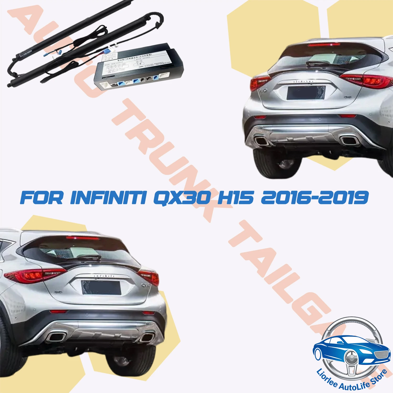 For Infiniti QX30 H15 2016-2019 Car Power Trunk Lift Electric Hatch Tail gate Strut Auto Rear Door Actuator
