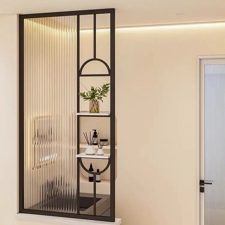 

Современная простая стеклянная ширма для ванной комнаты, умывальник для сухой и влажной зоны, полустена, небольшой экран, перегородка для гостиной, поставка