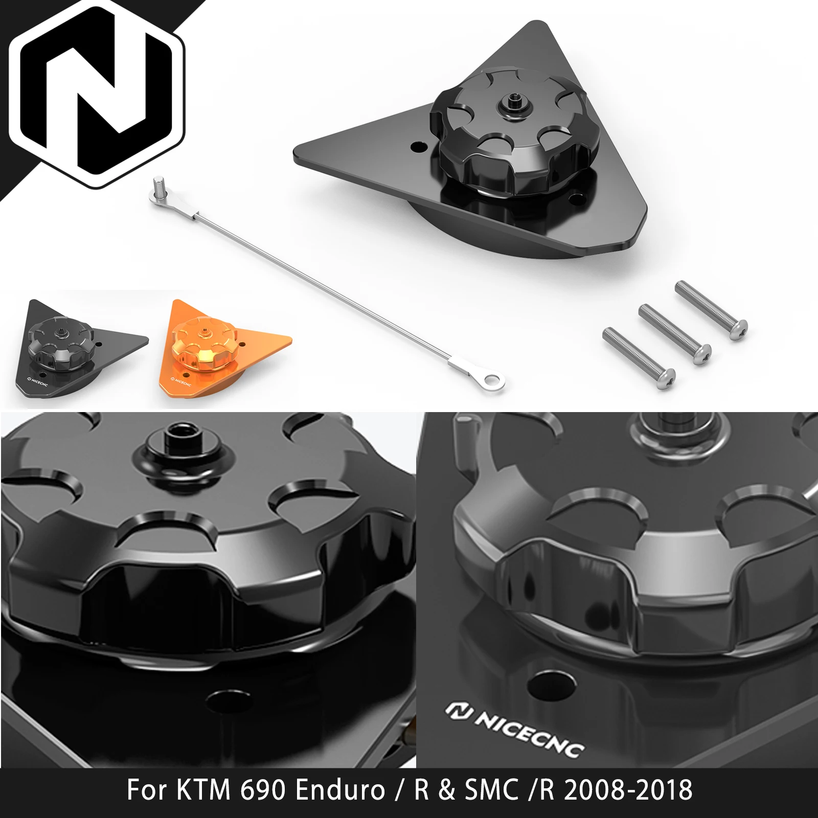 

Motorcycle Fuel Neck Cap Cover Keyless Oil Fuel Tank Cover For KTM 690 Enduro 690Enduro R 690 SMC 690 SMC R 2008-2018 2017 2016