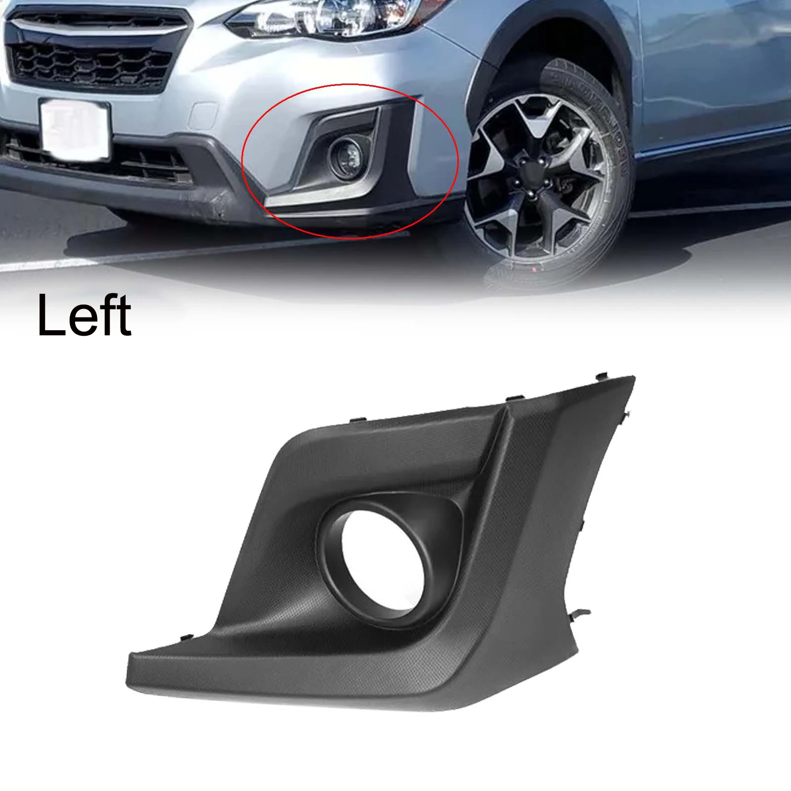 Right/Left Front Bumper Fog Light Lamp Cover Frame Bezel Shell 57731FL092 57731FL082 For Crosstrek 18-20 Lamp Hoods