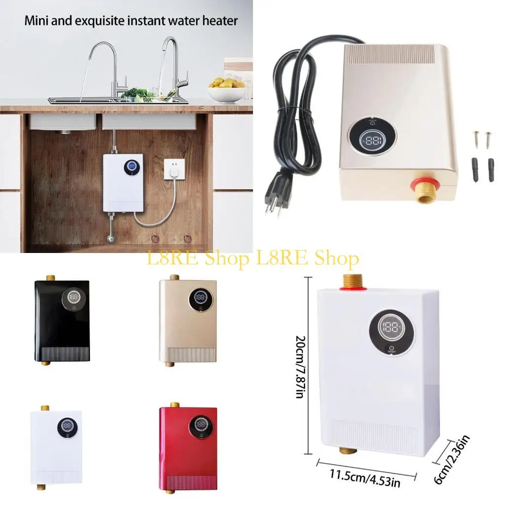 L8RE Touch Control Water Heater IPX4 Fast 3s Heating For Kitchen Bathroom
