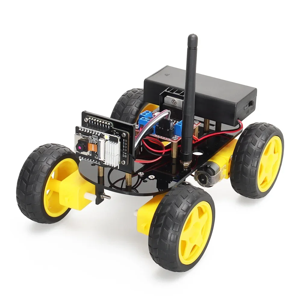 

Smart car robot with cameras kit (ESP32 CAM), easy to assemble, suitable for DIY, suitable for STEAM teaching