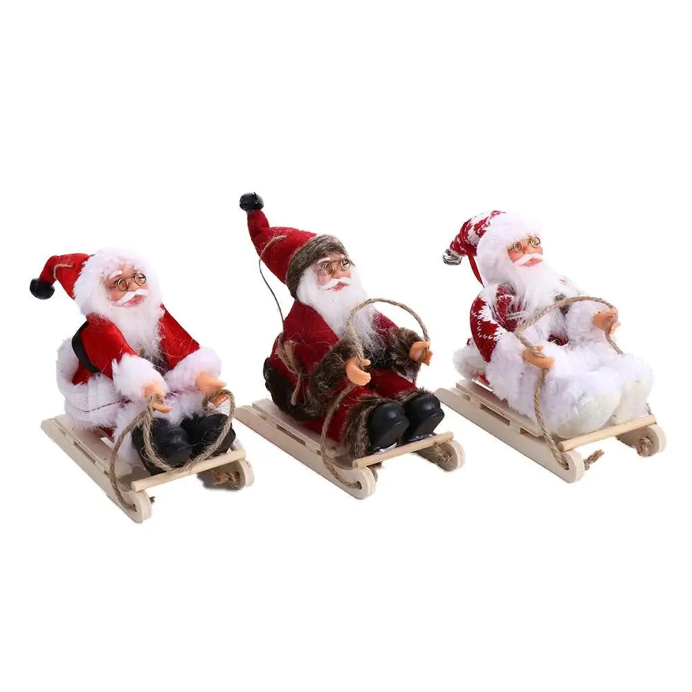 Gift Home Table Decor Xmas Tree Drop Ornaments Santa Claus Doll Santa Figure Christmas Decorations Hanging Pendants