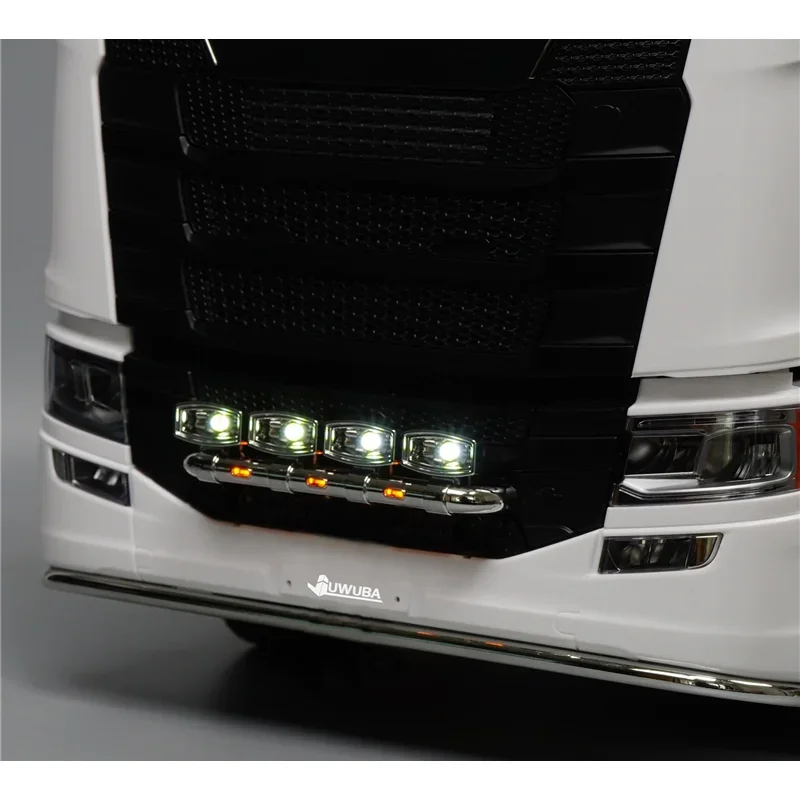 Tablero de luces LED decorativas para camión de volteo, accesorios de coche para 1/14 Tamiya RC SCANIA 770S 6 × 4 56368 8X4 56371