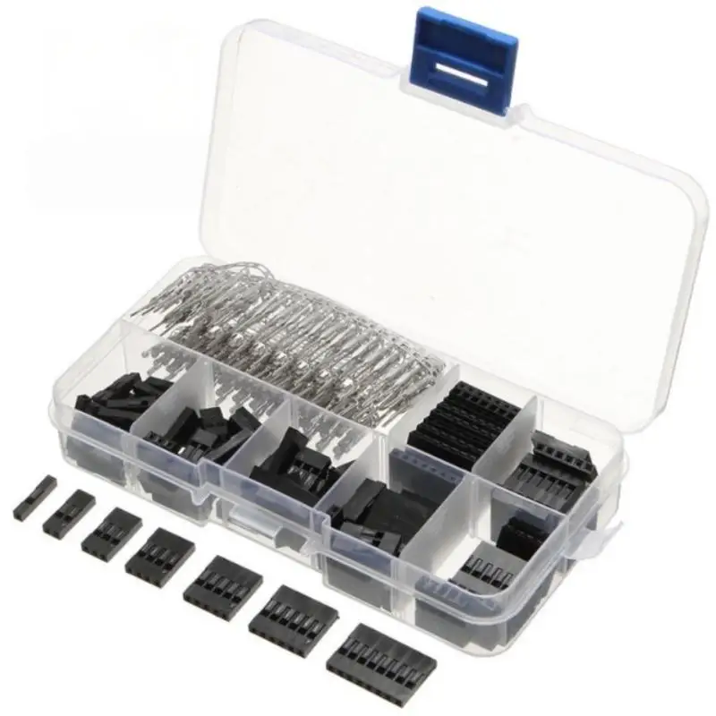 310/620Pcs 2.54mm Connector Kit Male Female Pin Header Terminal Housing Assortment Set With Storage Box For DIY Electronic Proj