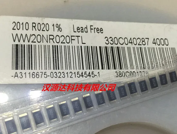 

100 шт./лот WW20NR020FTL WALSIN 2010 R020 0,02R 20MR 1% 1 Вт чипы электронные новые