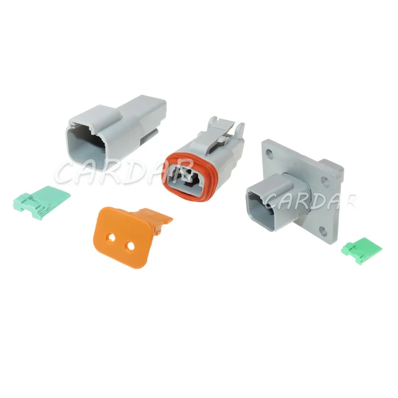 

1 Set 2 Pin DT04-2P AT04-2P DT06-2S AT06-2S DT Series Waterprooof Auto Plug Car Connector For Deutsch