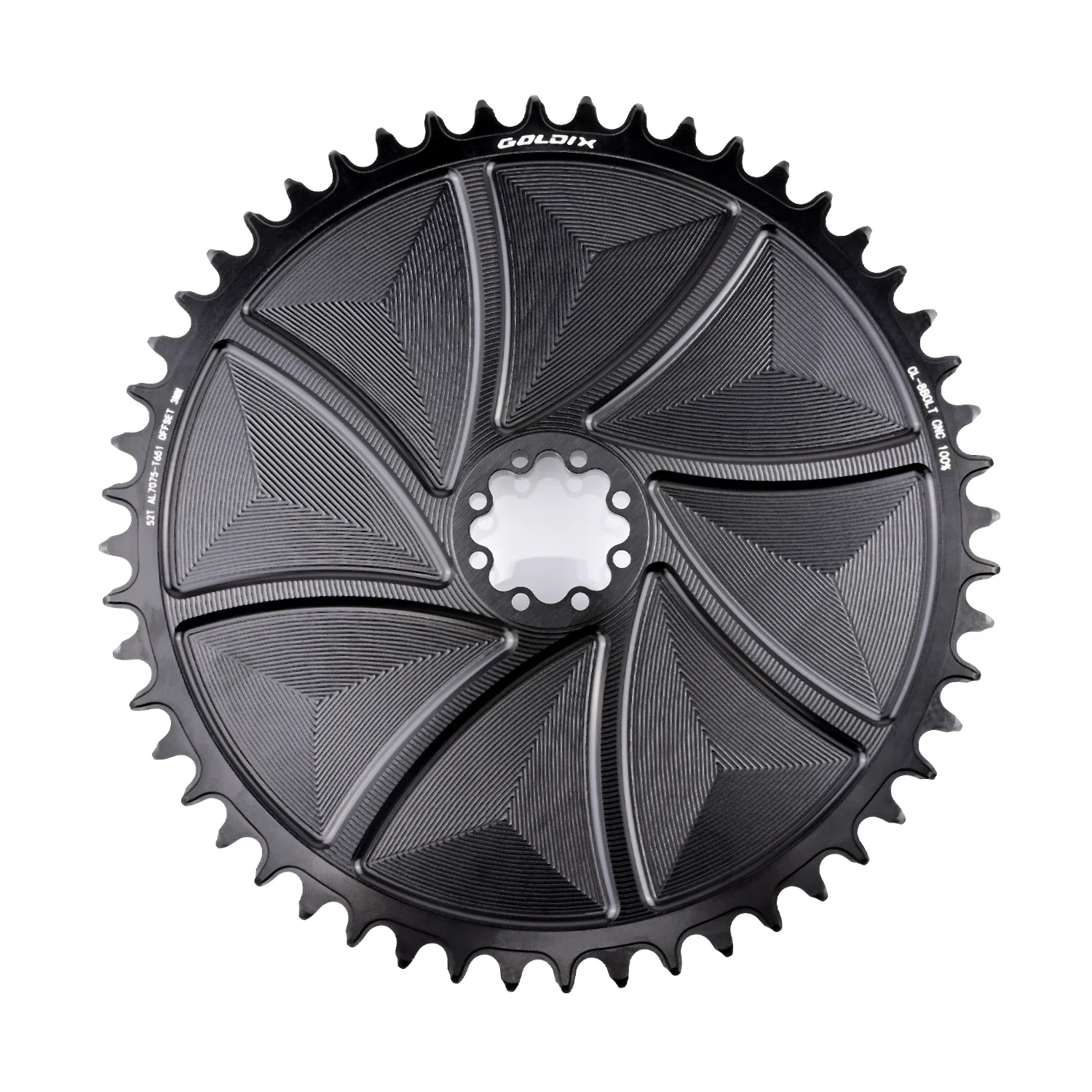 AliExpress GOLDIX 8-Bolt Bicycle Chainring Wide and Narrow Teeth AERO Chainring CNC Hollow Cutting Machining for SRAM 8Bolt Crankset
