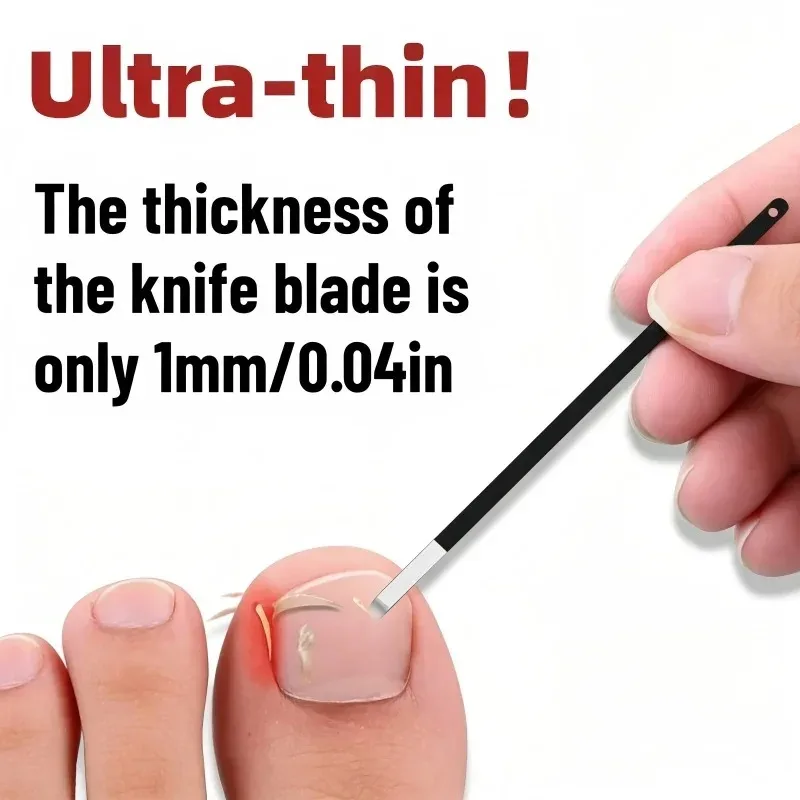 2pcs Specialized Nail Embedding Knife Ultra-thin and Deep Into The Nail Groove Auxiliary Tool for Repairing Nails