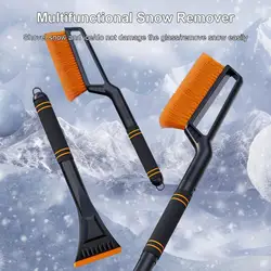 Car Ice Scraper Snow Removal Car Windshield Window Snow Cleaning Scraping Tool With Brush Auto Ice Breaker Snow Shovel Car Tools