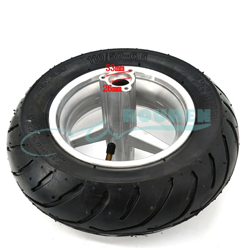 Mini Sports Car Motorcycle 49CC Small Sports Car Front 90/65-6.5 Inch Vacuum Inner and Outer Tires + Wheels