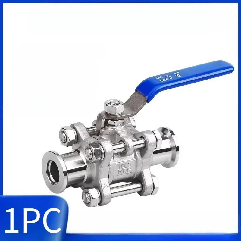 1PC For KF Vacuum Flange Ball Valve 304 Stainless Steel KF10 16 25 40 50 Manual Ball Valve Quick Connect Valve