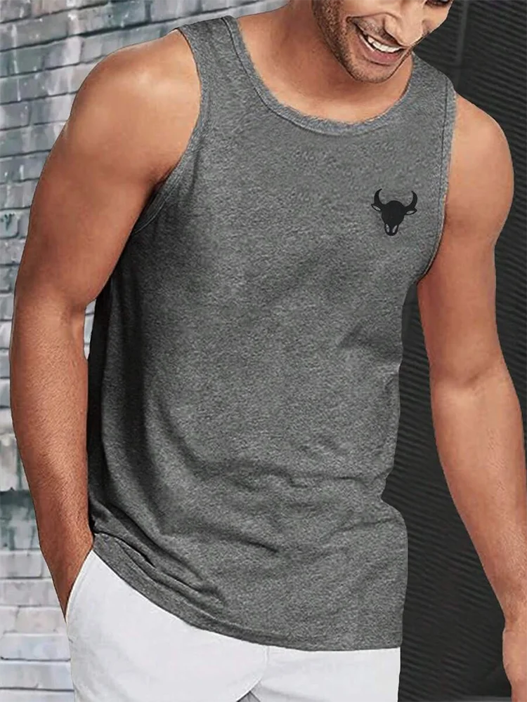 Summer daily casual street men\'s fashion Tank top exercise fitness men\'s Tank top outdoor sport men\'s sleeveless T-shirt 3D prin