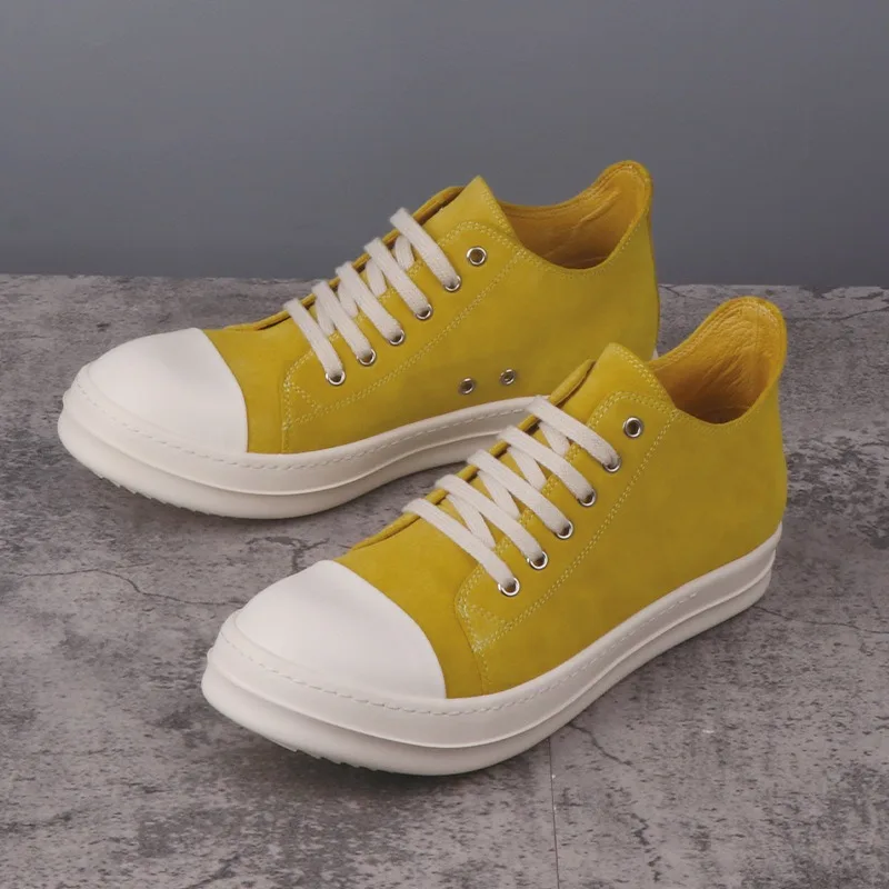 

High Street Dark Style Elevated Sports Fashion Versatile Shoes Men Women Low-top Leather Casual Sneakers