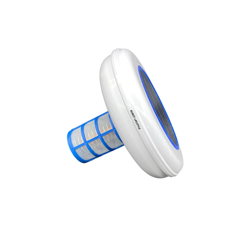 Solar Ionizer for Pool Wireless Cleaner Circular Solar panels Chlorine Free Algae Resistent
