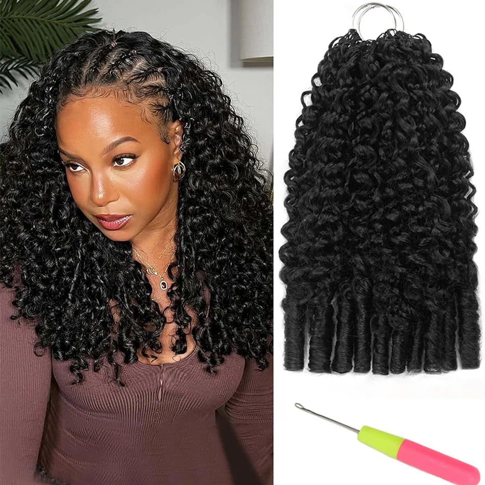 

100% натуральные бирманские кудрявые волосы для плетения крючком, без узлов, предварительно разделенные, глубокие кудри, тип 3C4A, для наращивания волос крючком