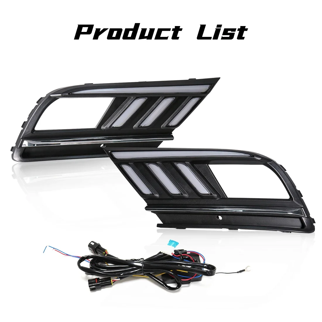 LED Flog Lamp For Volkswagen VW Jetta Sagitar MK6 2015 2016 2017 2018 DRL Daytime Running Light Dynamic Turn Signal Lamp 12V