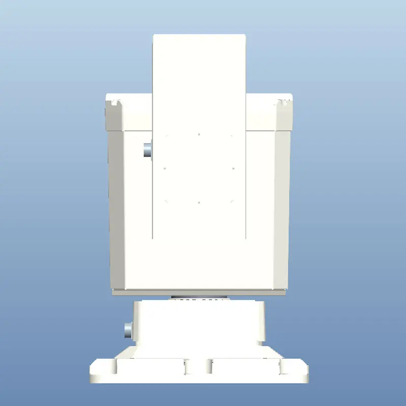 Carga superior resistente de 30 ~ 80 kg ± 0,003 °   Cabeça motorizada pan tilt de alta precisão, design da estrutura de acionamento harmônico do servo motor