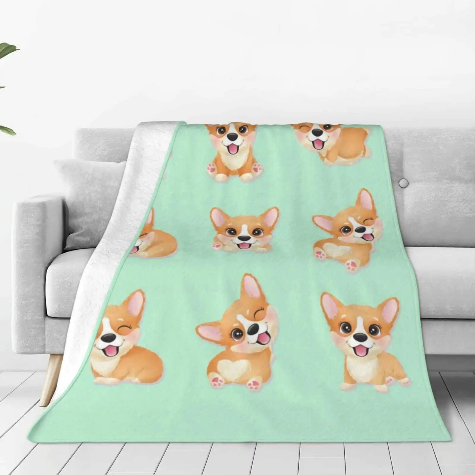 Corgi New Selling Custom Print Flannel Soft Blanket Corgi Mom Corgi Dad Anime Corgi Dog Corgi For Girls Corgi For Kids Corgi