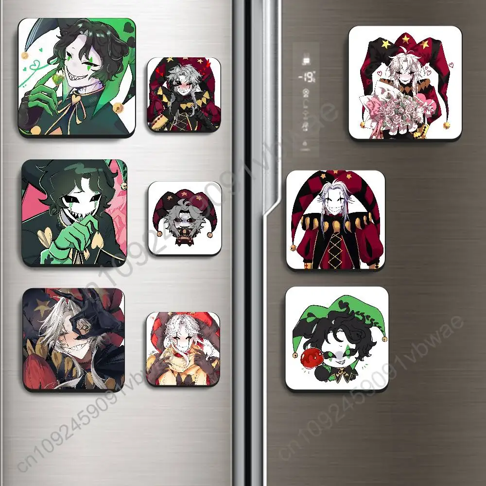 Visual novel Pierrot Freak Circus Harlequin BestSelling Refrigerator Magnetic Sticker Fridge Magnets Adhesive to Metal Surfaces