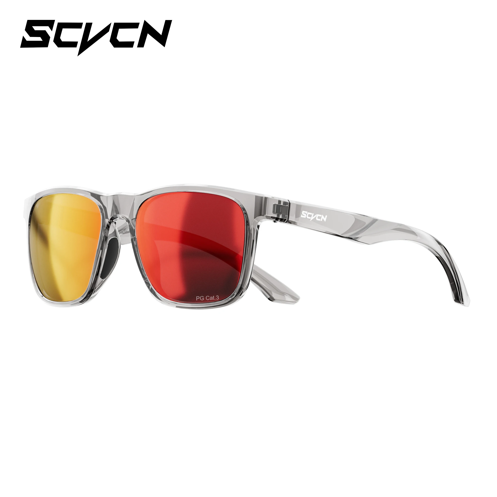 SCVCN Polarisierte Wanderbrille Angelbrille Fahrradbrille Modische UV400 Fahrradbrille für Herren MTB Sport Fahrradbrille Outdoor