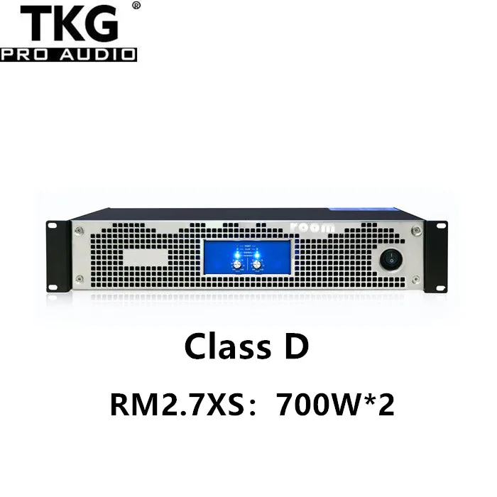 

TKG RM2.7XS 700 Вт 700 Вт 2U 2-канальный цифровой усилитель класса d для сцены для динамика