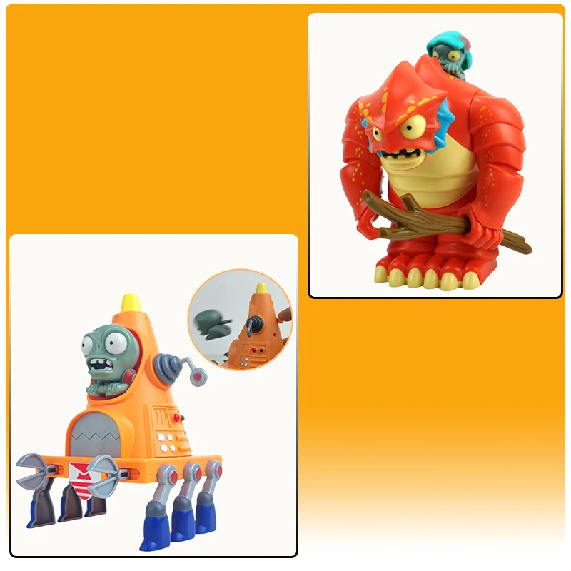 إصدار الرسوم المتحركة الجذاب من "Plant Zombie" مع الملحقات، ونموذج رأس مستدير ميكانيكي آمن، وهدية للأطفال. #5