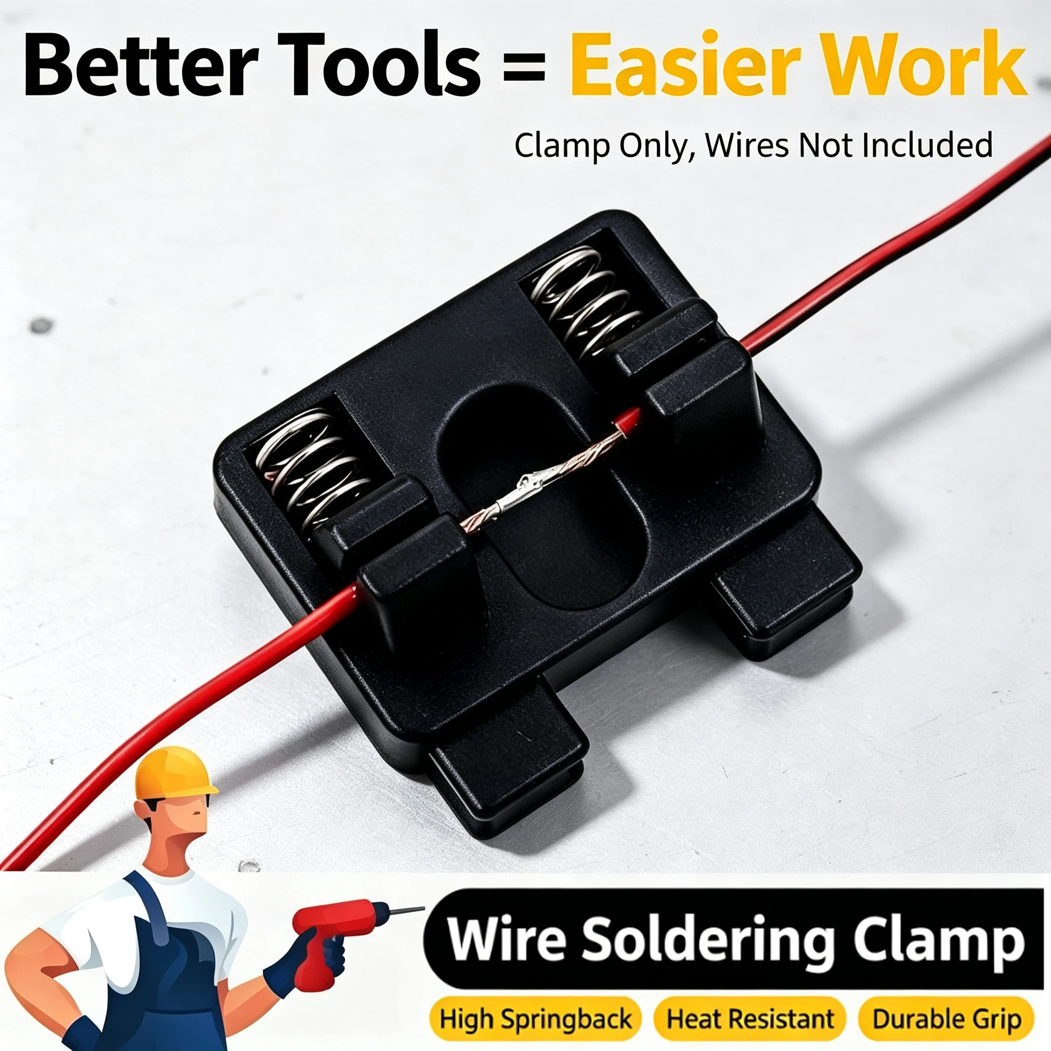 Soldering Wire Fixture Adjustable Welding Locator Spring Table Clamp for Motherboard PCB Soldering Repair Auxiliary Tools 2Pcs