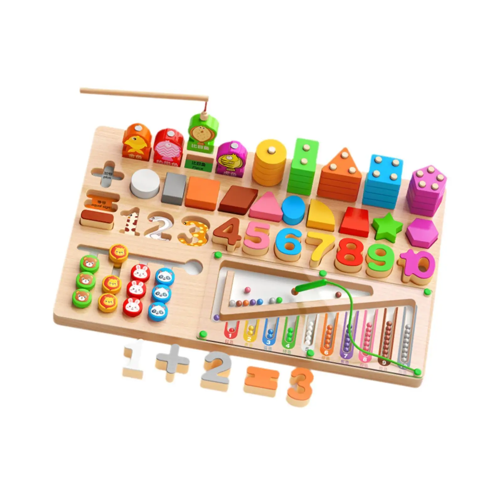 Holz-Montessori-Nummerntafel, Feinmotorik, sensorisches Spielzeug, Holzpuzzle, Sortierspielzeug für Kinder ab 3, 4, 5 Jahren, Geschenk für Vorschulkinder