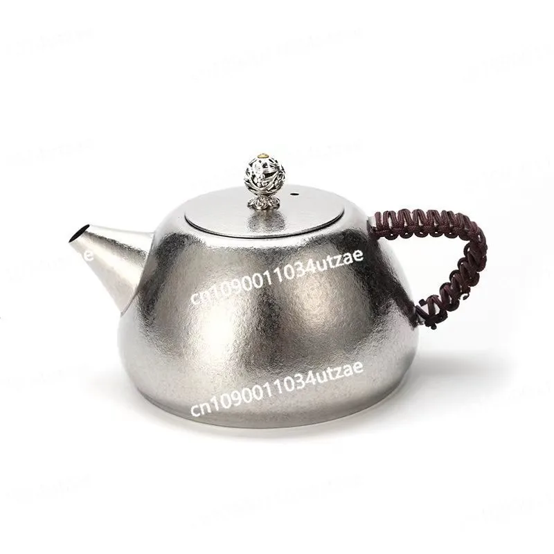 High-grade Light Luxury Pure Titanium Teapot Crystal Coloring Household Teapot with Tea Leak and Lid Kettle Kung Fu Tea Set