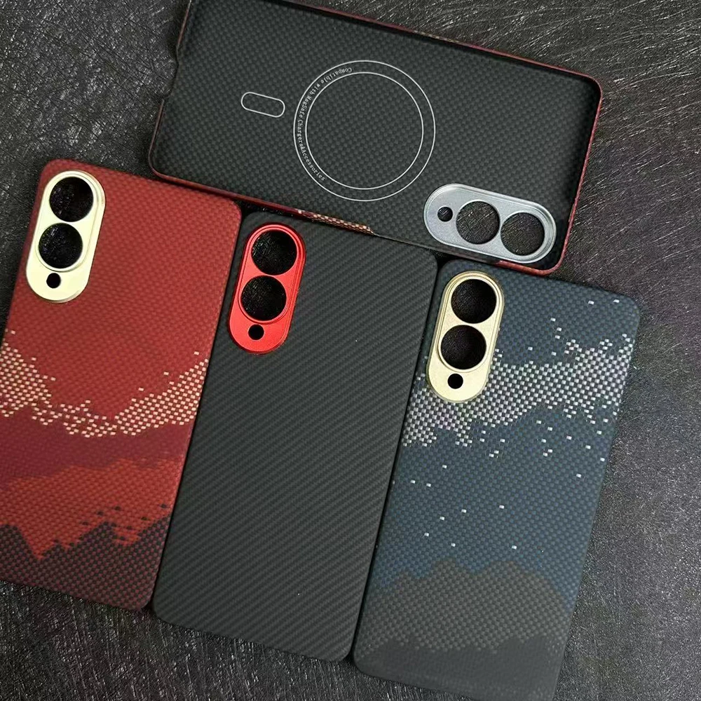 

Magnetic Aramid Fiber Phone Case for Magsafe Samsung Galaxy S25 Edge Real Carbon Fiber Case for Galaxy S25 Edge Case Luxury