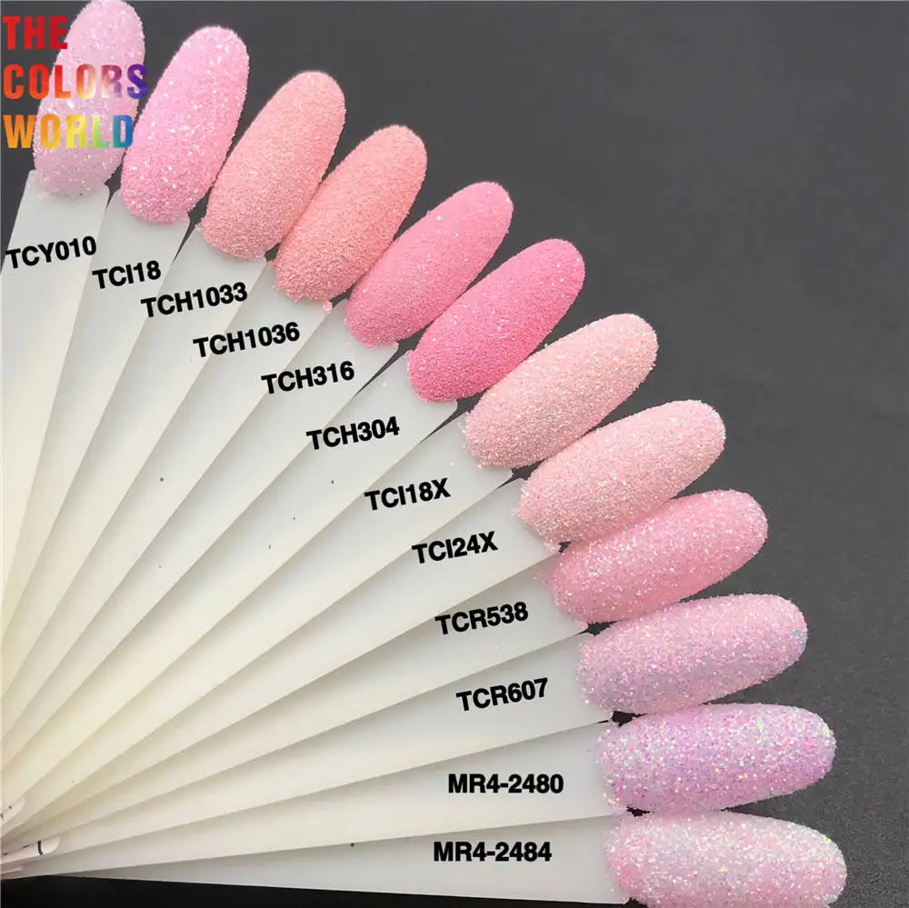 

TCT-781 Pink Colors Series Nails And Hair Glitter Fine Size Cosmetics Makeup Glass Crafts Fabric Leather Ultra Nail Decoration