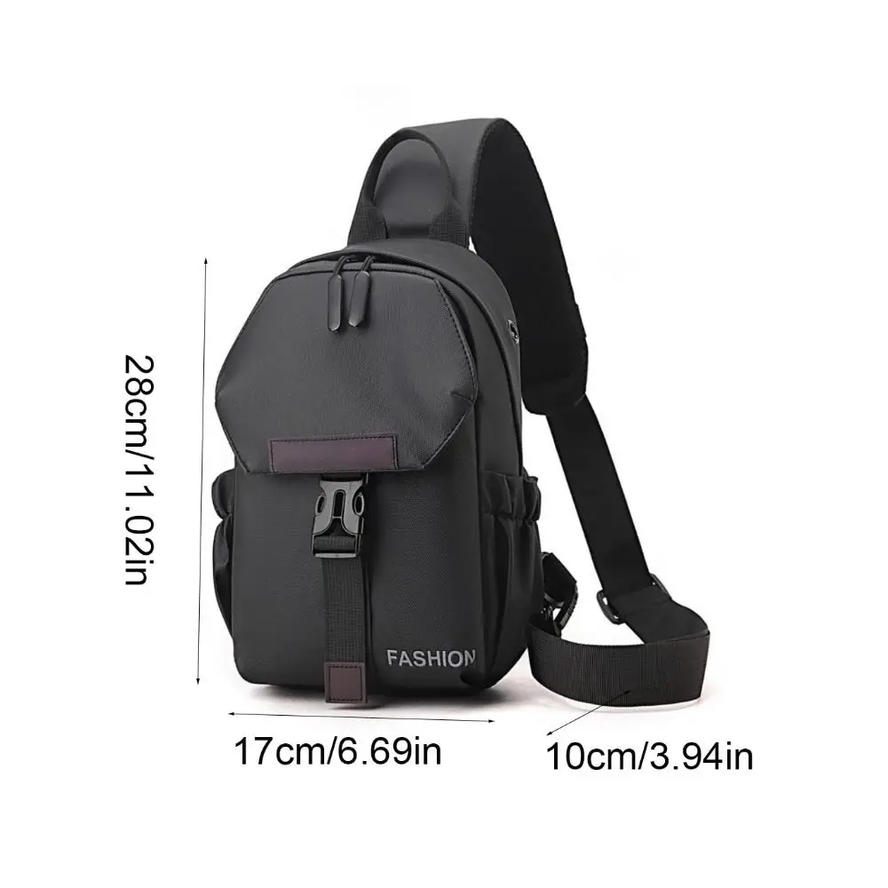 عادية سعة كبيرة الرجال حقيبة صدر للرجال حزام عريض متعددة الأغراض حقيبة كتف الرجال سستة Daypack النايلون حقيبة ساعي العمل