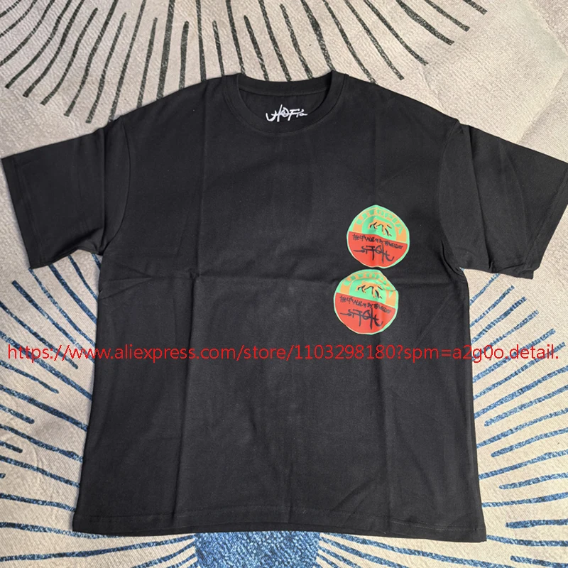 Real Photo High Quality Cactus Jack T-shirt Casual Round-neck Cotton Printed Short-sleeve Utopia Top Tee