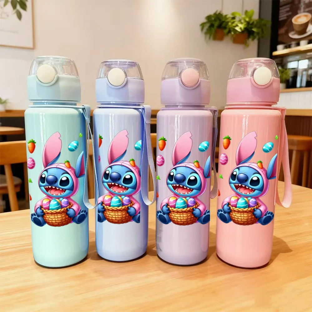 3D Printed Cartoon Pattern Water Bottle - Cute Stereoscopic Design, Fade-Resistant, Scratch-Proof, Leakproof Large-Capacity Cup
