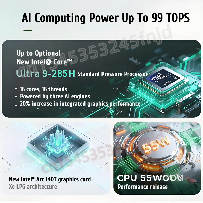 لينوفو ثينك باد T14p AI 2025 U5 225H/U9 285H 32G 1 تيرابايت SSD 14.5 بوصة 3K (3072 X 1920) IPS 500nit 100% DCI-P3 120 هرتز