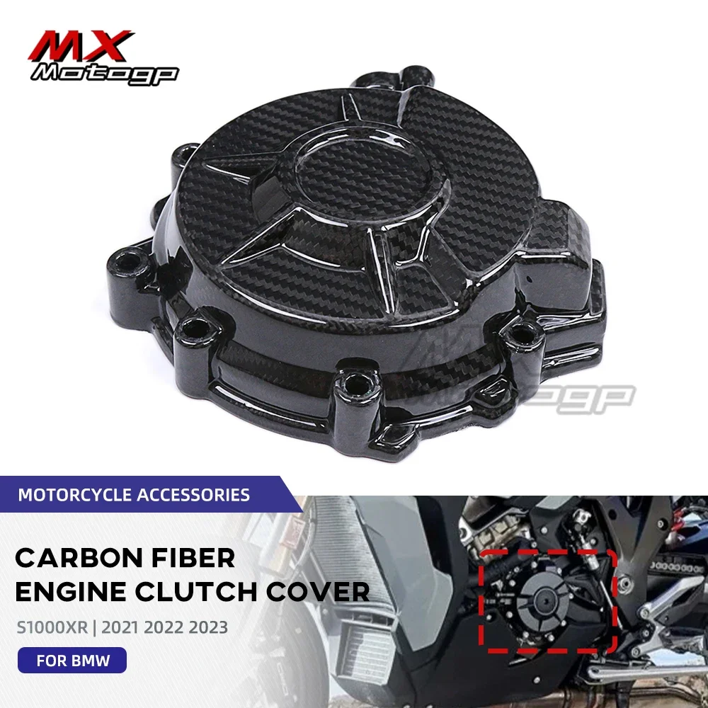 

Carbon Fiber Engine Clutch Cover Protector For BMW S1000XR S1000 XR 2020-2022 2023 Motorcycle Parts Engine Case Guard Fairing