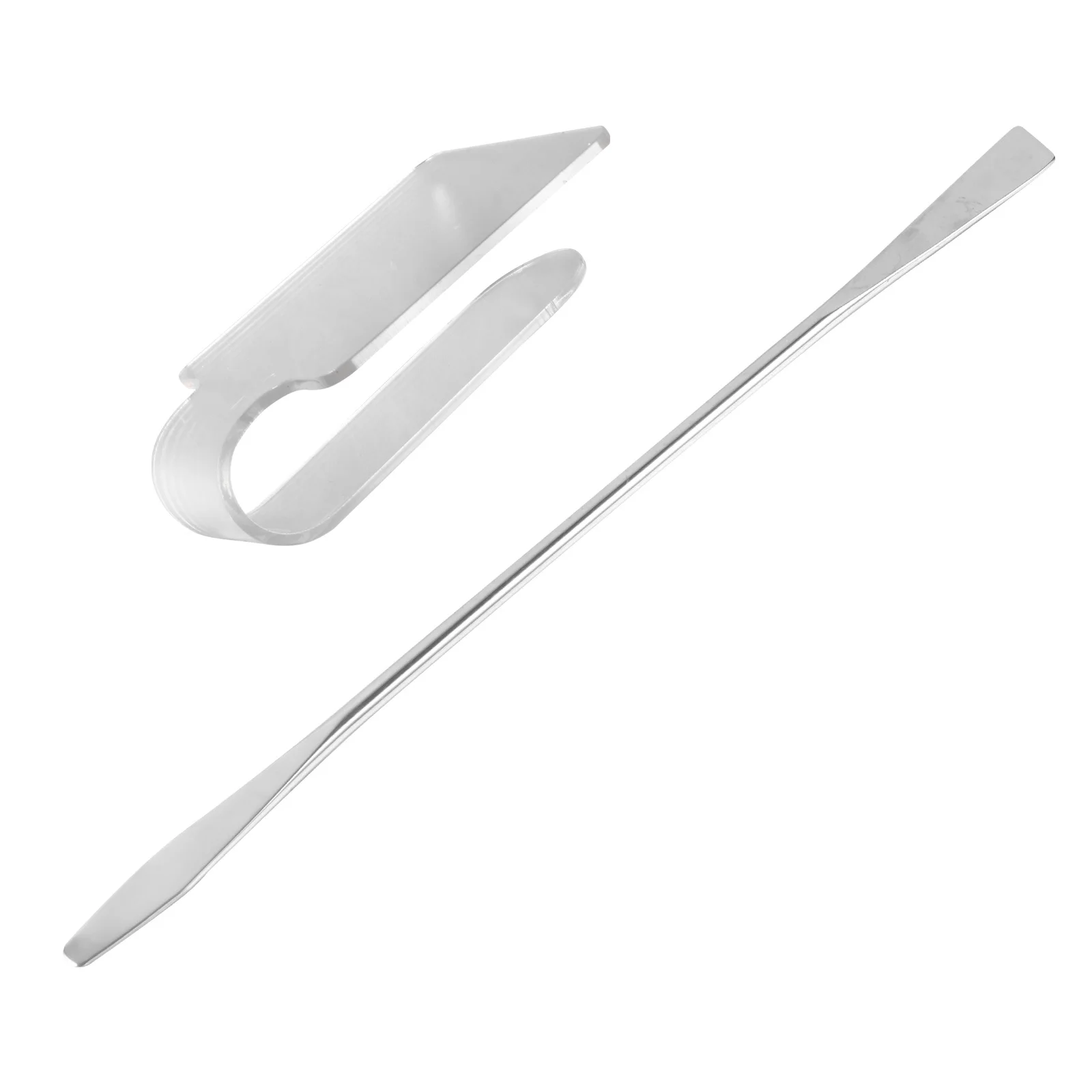 2 個のアクリルメイクアップパレット透明ハンドヘルドパレット人間工学に基づいたミキシングボードカスタムファンデーション口紅サロン用