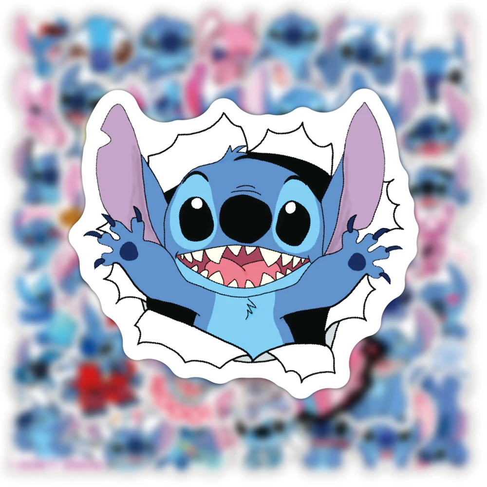 

10/30/50PCS Disney Stitch Kawaii Decorative Stickers Funny Cute Cartoon Graffiti DIY Scooter Wardrobe Phone Case Decal Toy Gift