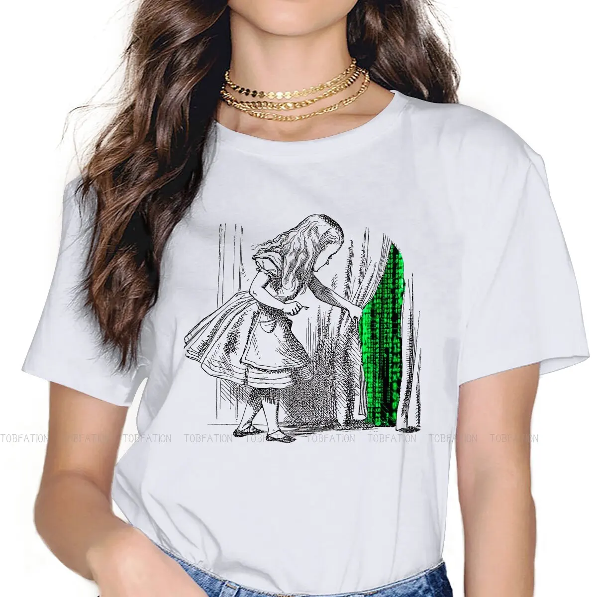 Girl TShirt For Women The Matrix Neo Tees Fashion Female T Shirt 4XL Soft Printed Loose