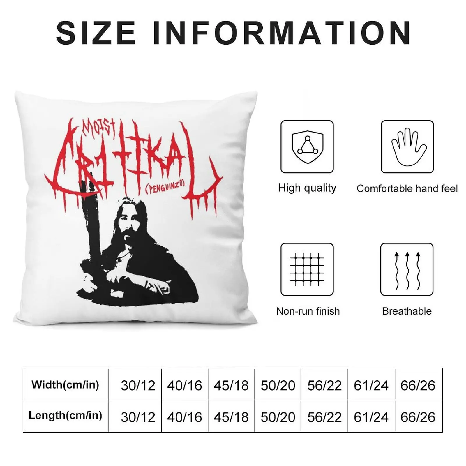 MOIST CR1TIKAL DEATH METAL Throw Pillow Pillow Covers Decorative Luxury Pillow Case Sofa Covers Pillowcase