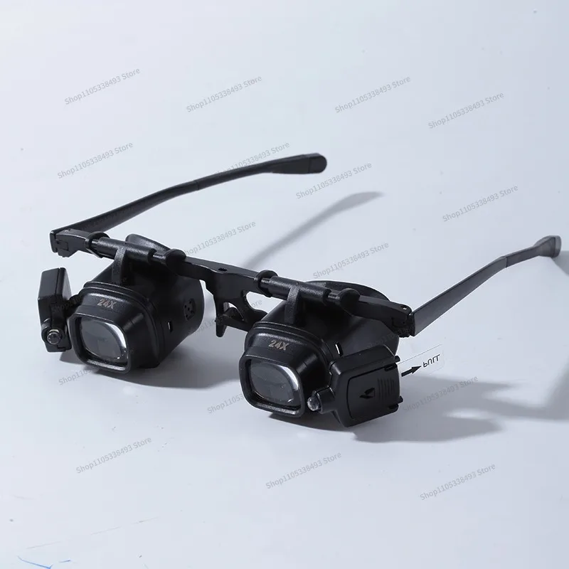 For High Power 24 Times Head Portable Watch Repair Magnifying Glass Led Mobile Phone Electronic Components Welding