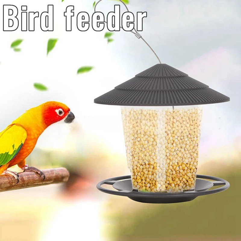 Bird Feeder For Outdoors Hanging Heavy Duty Weather Resistance Wild Bird Feeder Ideas For Bird Lovers Food-A Easy Install