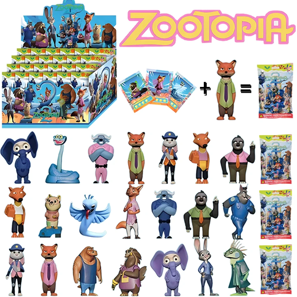 

Анимация Зверополис слепая коробка милый Ник Джуди фигурка Mystery Box аниме украшение рабочего стола фигурки мультяшная коллекция