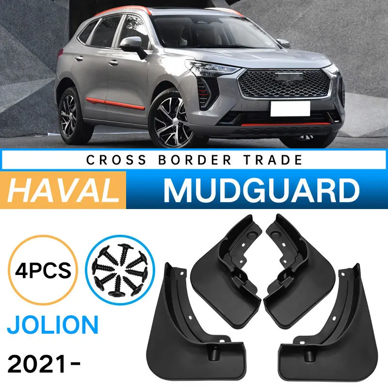 Car Mud Flaps Splash Guards Fender Mudguard for 2021 Haval Jolion Flexible Lightweight Sturdy Structure