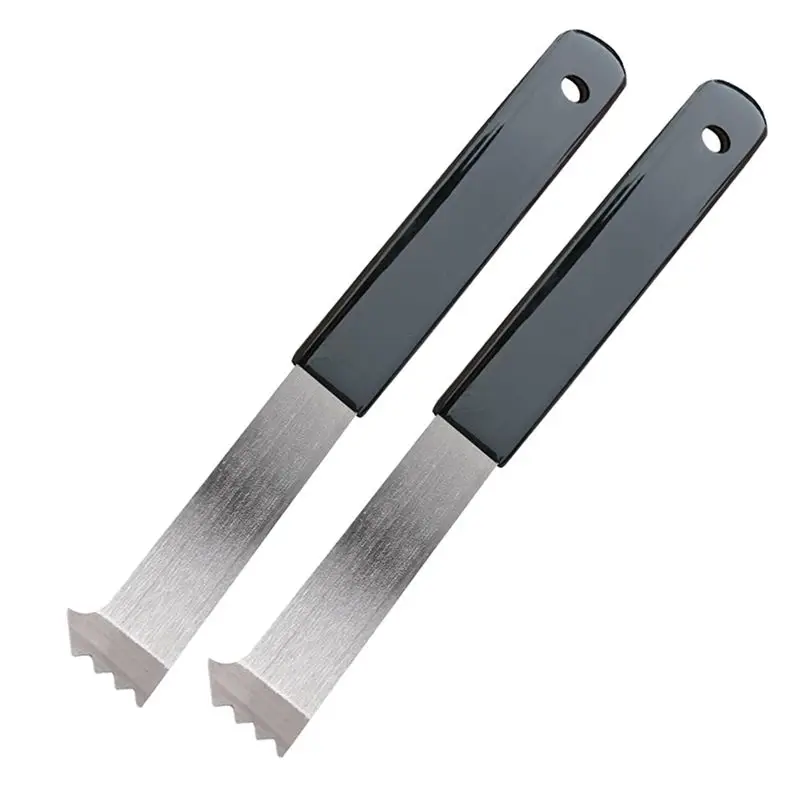 A36T-2-Pack Heavy-Duty Paver Puller & Extractor Tool - Steel Paver Lifter With Micro-Type Teeth & Gripper Slots For Brick