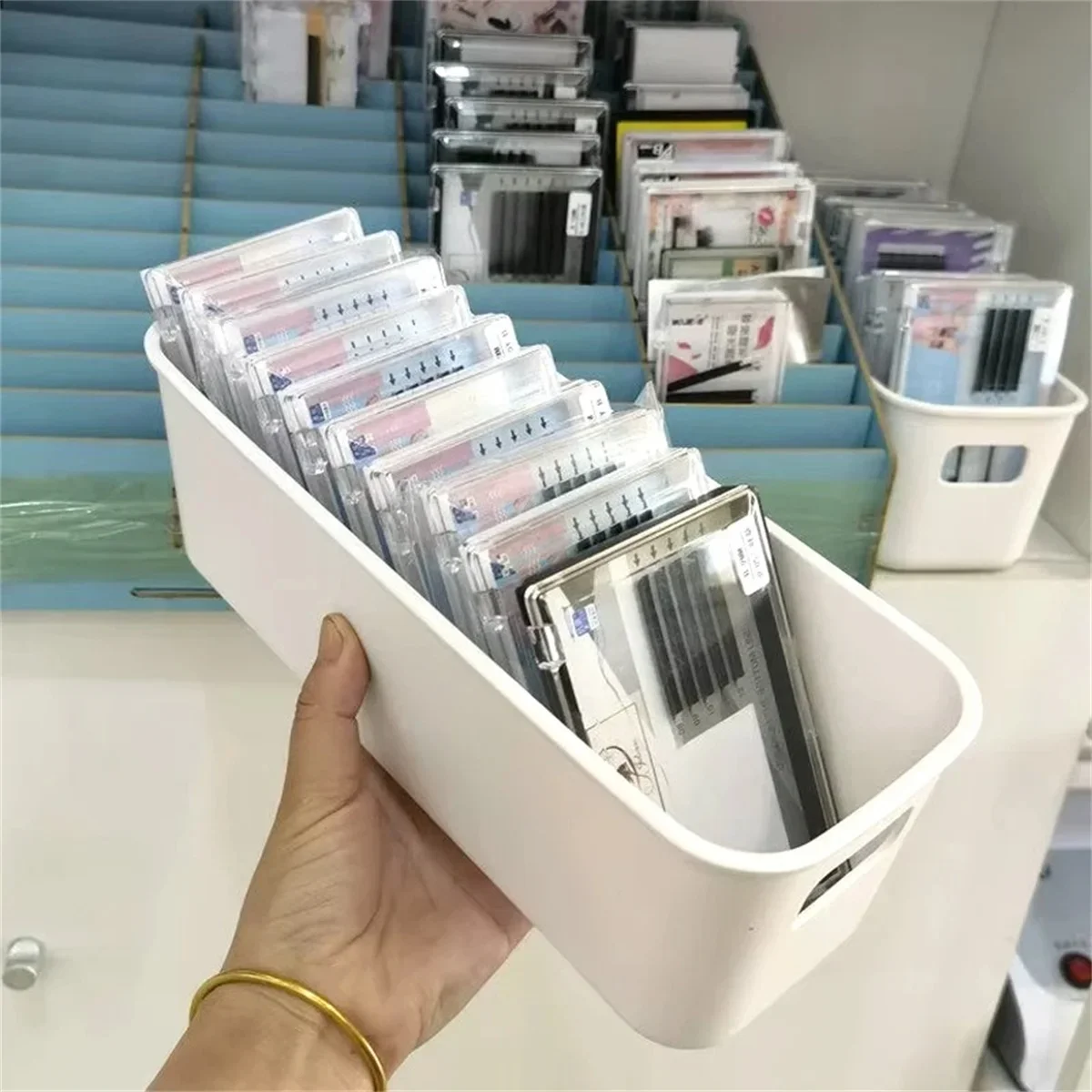 1/3/10Pcs Eyelash Extension Tool Storage Box Lashes Glue Tweezer Holder Makeup Organizer Cosmetic Makeup Tools Storage Box