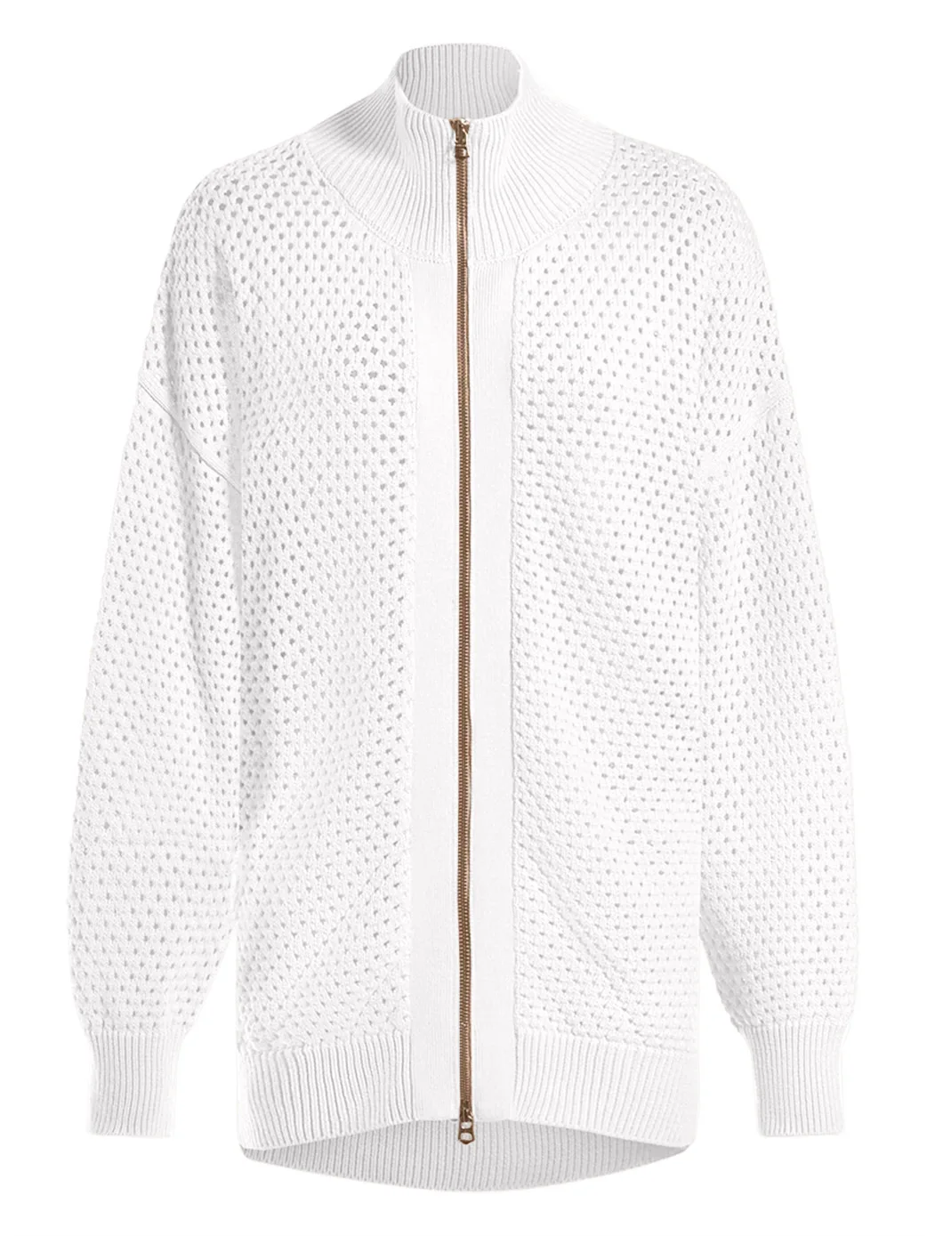 2023 giacca sportiva Cardigan Casual alla moda con cerniera a maniche lunghe con colletto da donna tinta unita