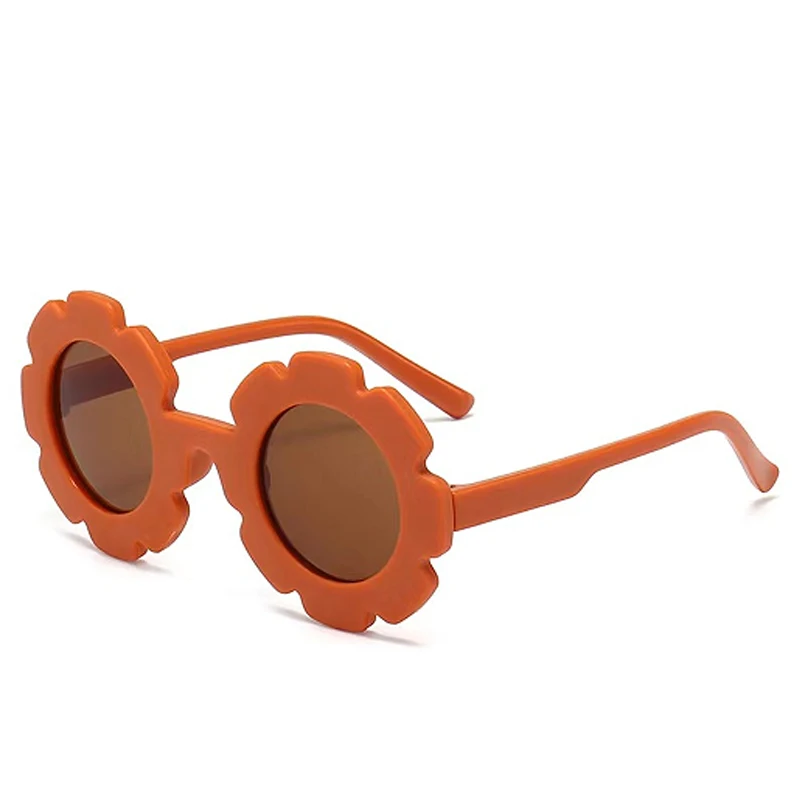 Children\'s Sunglasses Multi color Optional Children\'s Sunglasses Cute Sunflower Glasses Straight